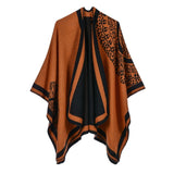 Luxury Brand Ponchos coat 2019 Cashmere Scarves Women Winter Warm Shawls and Wraps Pashmina Thick Capes blanket Femme Scarf